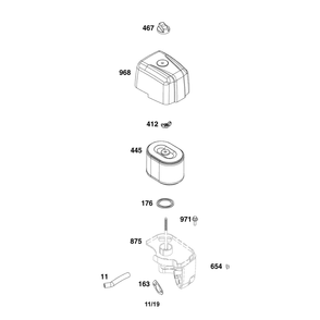 Part Location Diagram of 691985 Toro Knob-Cleaner, Air
